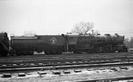 Great Northern Steam Locomotive 3393 at Minneapolis Junction, Minnesota in 1958.