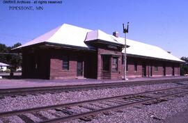 Great Northern Depot at Pipestone, Minnesota, undated