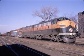 Great Northern Railway second section of Train 407 with Class F-7 Number 315C in lead in 1969.