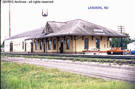 Great Northern Depot at Larimore, North Dakota, undated