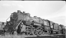 Great Northern Steam Locomotive 2503 at Superior, Wisconsin in 1954.