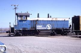 Great Northern Railway 33 at Sioux City, Iowa in 1969.