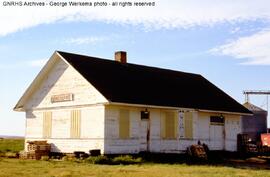 Great Northern Depot at Benchland, Montana, 1990