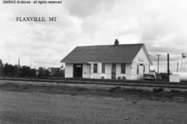 Great Northern Depot at Flaxville, Montana, undated