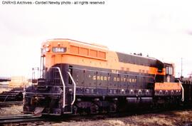 Great Northern Diesel Locomotive 564 at Superior, Wisconsin, 1970