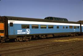 Great Northern Railway Passenger Car 1333 at Ellensburg, Washington in 1971.