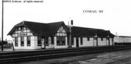 Great Northern Depot at Conrad, Montana, undated