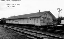 Great Northern freight house at Alexandria, Minnesota, undated