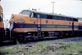 Great Northern Railway 259-A at Superior, Wisconsin in 1966.