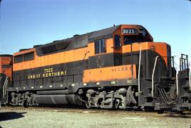 Great Northern Railway 3023 at Wenatchee, Washington in 1970.