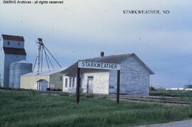 Great Northern Depot at Starkweather, North Dakota, undated