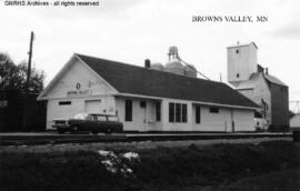 Great Northern Depot at Browns Valley, Minnesota, undated