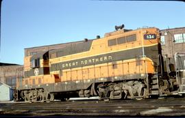 Great Northern Railway 624 at Seattle, Washington in 1970.