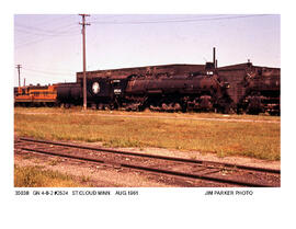 Great Northern Steam Locomotive Number 2524, Saint Cloud, Minnesota, 1961