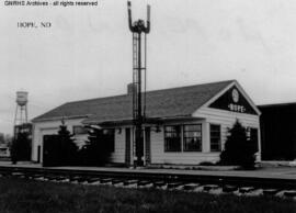 Great Northern Depot at Hope, North Dakota, undated