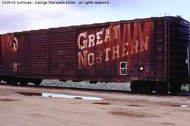 Great Northern Boxcar 35625 at Boulder, Colorado, 1978