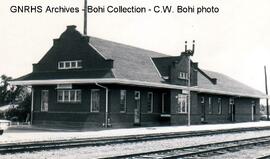 Great Northern Depot at Rugby, North Dakota, 1970