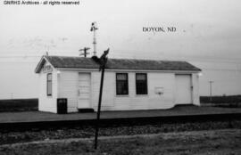 Great Northern Depot at Doyon, North Dakota, undated