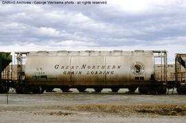 Great Northern Covered Hopper Car 171028 at Albuquerque, New Mexico, 1986