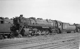 Great Northern Steam Locomotive 2552 at Superior, Wisconsin in 1959.