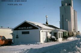 Great Northern Depot at Portland, North Dakota, undated