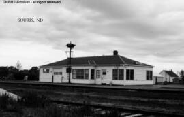 Great Northern Depot at Souris, North Dakota, undated