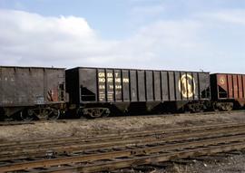 Great Northern Railway Hopper car 70549 at Wenatchee, Washington in 1974.