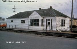 Great Northern Depot at Spring Park, Minnesota, undated