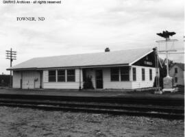 Great Northern Depot at Towner, North Dakota, undated