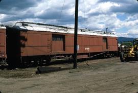 Great Northern Railway Outfit car X7826 at Whitefish, Montana in 1977.