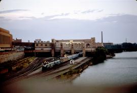 Great Northern Railway Trains 8, Winnipeg Limited, and 32, Empire Builder, at Minneapolis, Minnes...