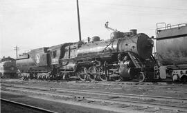 Great Northern Steam Locomotive 3218 at Minneapolis Junction, Minnesota in 1957.