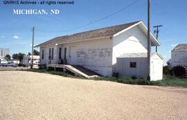 Great Northern Depot at Michigan, North Dakota, undated