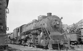 Great Northern Steam Locomotive 3228 at Duluth, Minnesota in 1956.