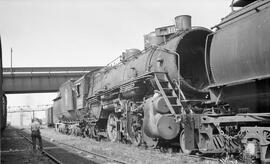 Great Northern Steam Locomotive 3210 at Duluth, Minnesota in 1956.