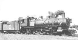 Great Northern Steam Locomotive 1413 at Devils Lake, North Dakota, 1934