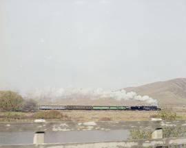 Spokane, Portland & Seattle Railway steam locomotive number 700 at Yakima Canyon, Washington ...