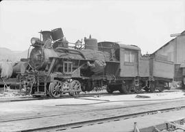 Kosmos Timber Company Steam Locomotive Number 7 at Kosmos, Washington, circa 1948.