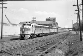 Amtrak diesel locomotive 9945 at Tacoma, Washington in April 1973.