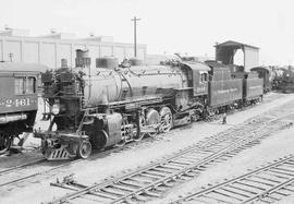 Northern Pacific steam locomotive 1846 at Brainerd, Minnesota, in 1952.