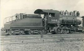 Great Northern Railway steam locomotive 388 in Washington State, undated.