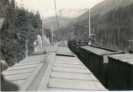 Great Northern Railway electric locomotive in Washington, undated.