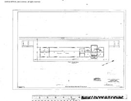 Great Northern Engineering Drawing, Depot at Conrad, Montana, 1924
