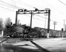 Pacific Coast Railroad freight train at Renton, Washington in 1943.