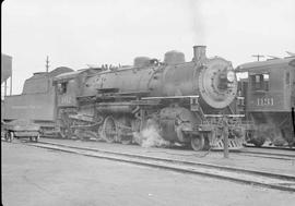 Northern Pacific steam locomotive 1812 at Tacoma, Washington, in 1948.