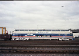 Holland America Westours passenger car 510 at Argo, Washington in 1987.