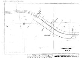 Plat Map of Great Northern Facilities at Torboy, Washington, undated