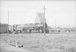 Northern Pacific steam locomotive 5107 at Drummond, Montana, in 1940.