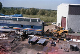 Holland America Westours passenger car 513 at Seattle, Washington on May 14, 1987.