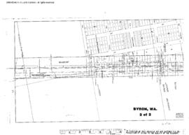 Plat Map of Northern Pacific Facilities at Byron, Washington, undated